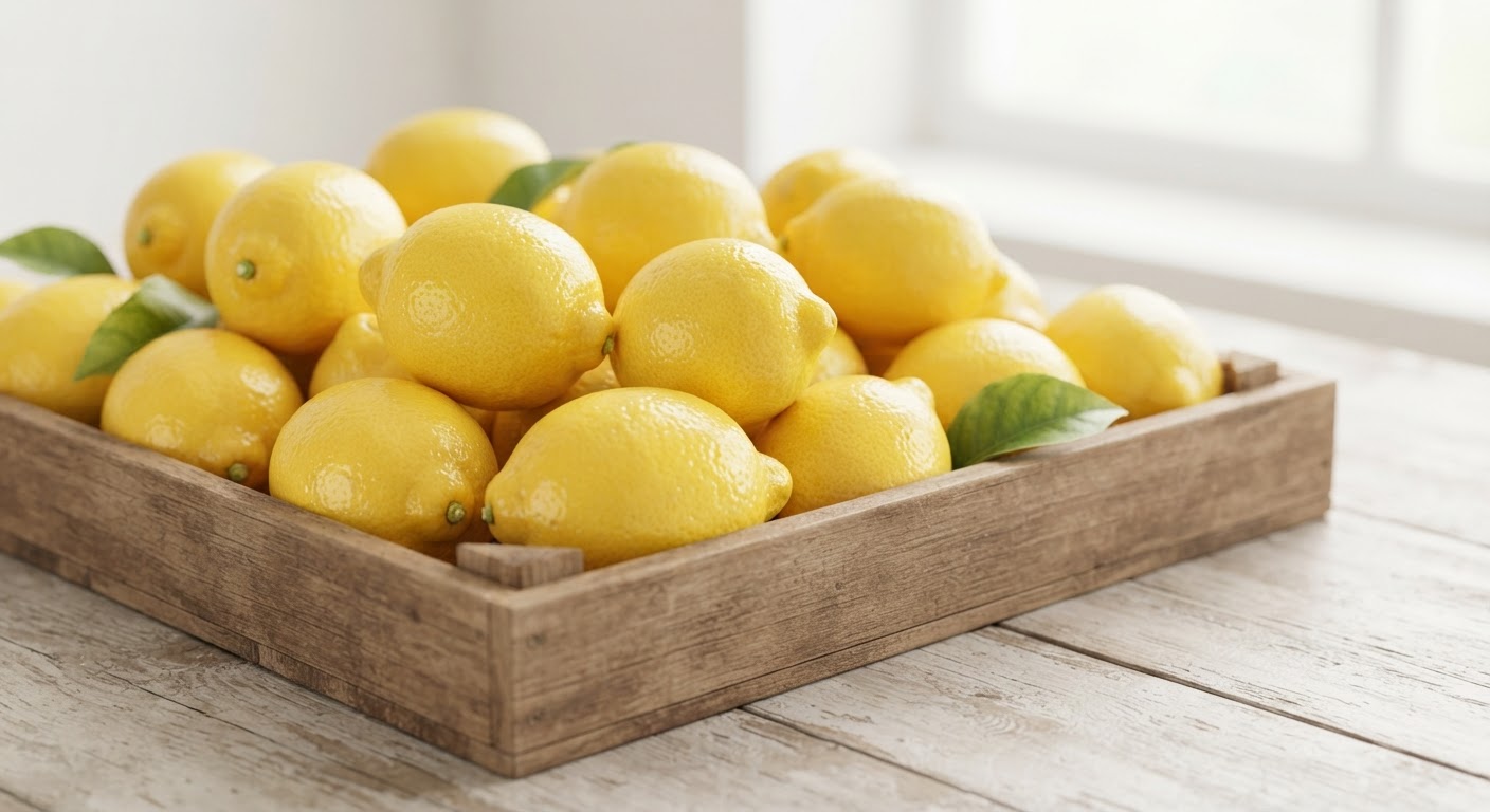 Citrons frais et juteux en cartons de 15 et 18 kg pour export